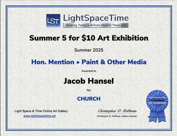 Light Space &amp; Time: Summer 5 for 10, 2025 - Honorable Mention (Church)