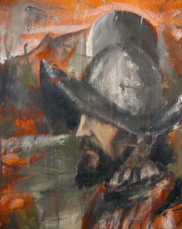 "Conquistador" Oil Painting on Canvas / Original: 16 inches by 20 inches